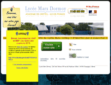 Tablet Screenshot of lycee-marxdormoy-creteil.fr